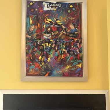 A Frenchy painting in a collector's home