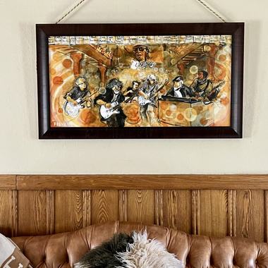 A Frenchy painting in a collector's home