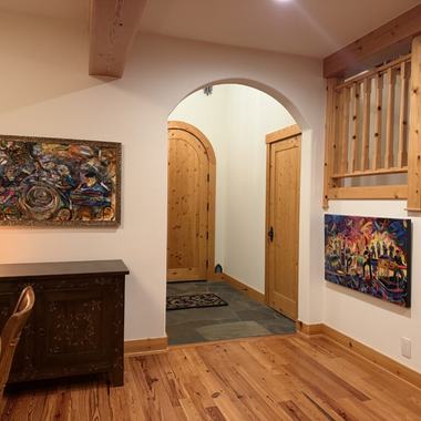 A Frenchy painting in a collector's home