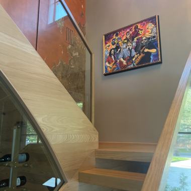 A Frenchy painting in a collector's home