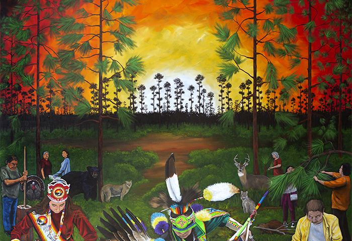 Frenchy artwork for Coushatta Casino